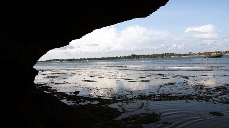 A dhow excursion includes a hearty seafood lunch on a craggy island off the coast.  // © 2016 Megan Leader