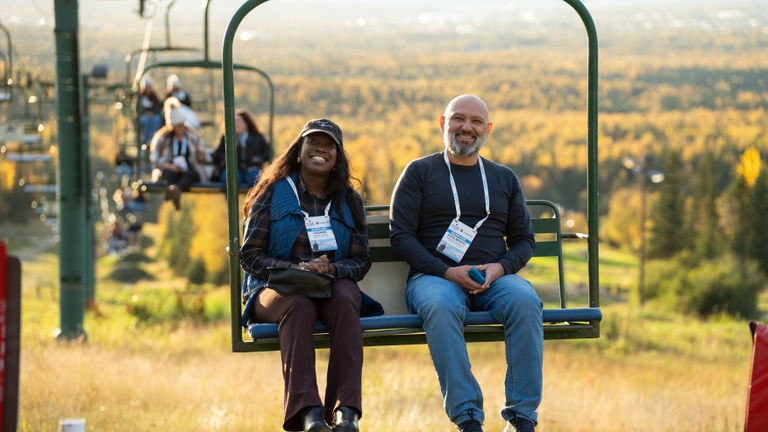 A scenic chair lift ride was an option at Hilltop Ski Area.