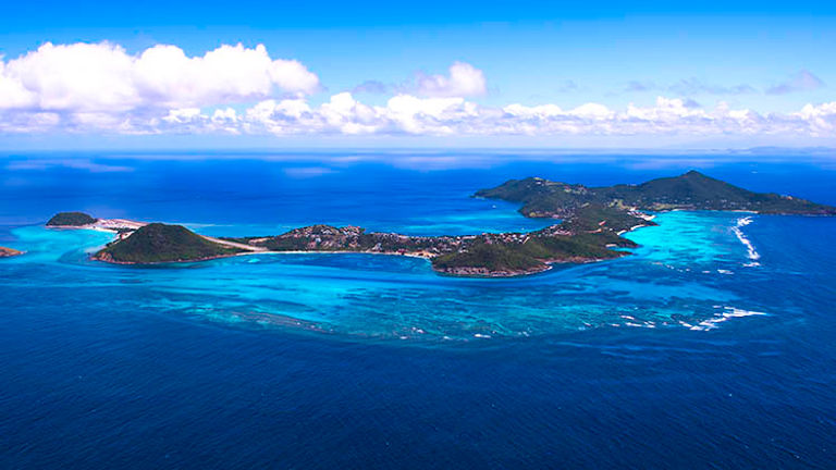 Canouan, an island 25 miles south of St. Vincent and the Grenadines, is home to recently refurbished The Pink Sands Club and Canouan Estate. // © 2017 The Pink Sands Club