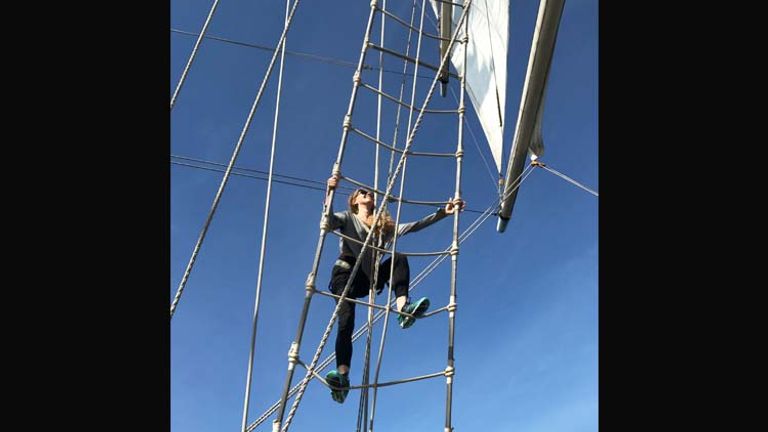 Climbing the mast is another popular activity onboard Star Clippers’ ships. // © 2017 Charu Suri