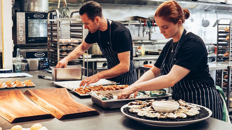 Cooking demonstrations and competitions are onboard highlights.