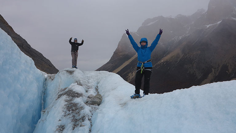 Fitz Roy Expediciones arranges custom itineraries that can include ice trekking on top of a glacier. // © 2018 Fitz Roy Expediciones