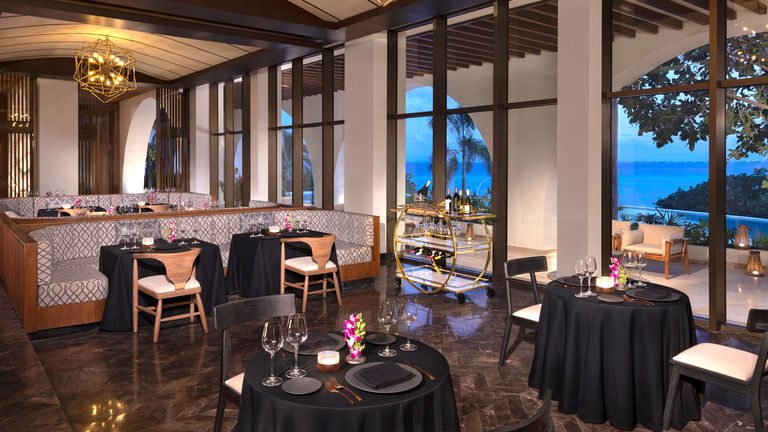 Guests can enjoy dinner at Wildfire Grill, an upscale steakhouse restaurant.
