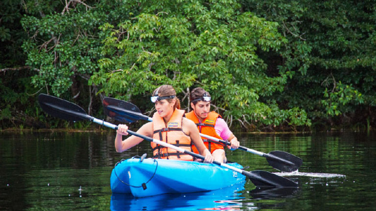 Kayak after sunset with The Explorean Kohunlich. // © 2017 The Explorean Kohunlich