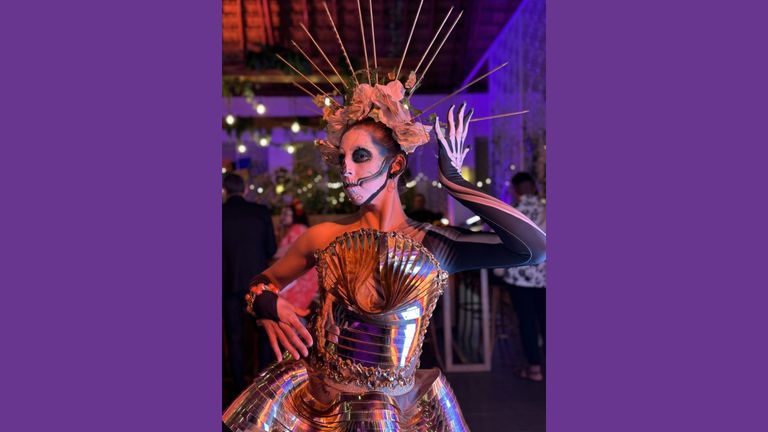 Live entertainment was part of the event.