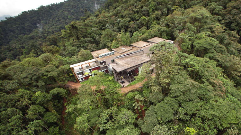 Mashpi Lodge, a member of National Geographic Unique Lodges of the World, is a former logging concession turned cloud-forest reserve. // © 2017 Mashpi Lodge/National Geographic Unique Lodges of the World