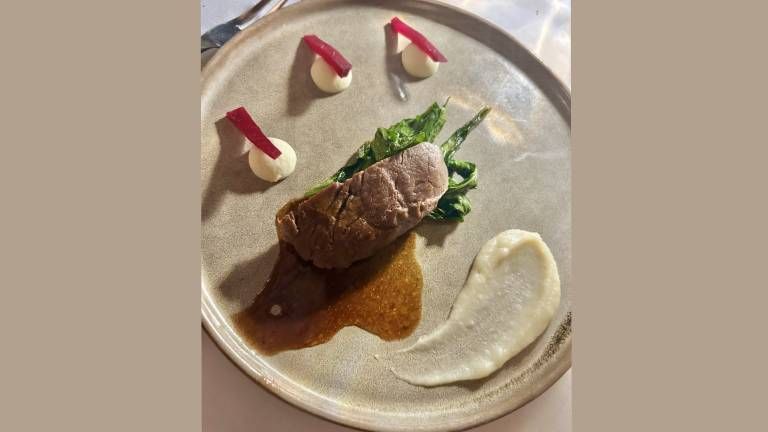 Pan-roasted beef tenderloin at K restaurant