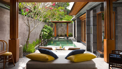 Hotel Indigo’s private villas are a standout offering, featuring expansive, private outdoor pool areas.