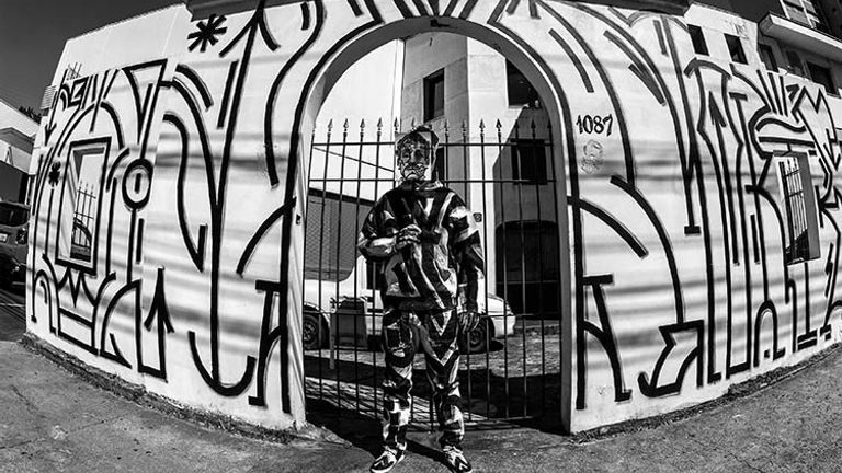 Sao Paulo, Brazil, has a thriving and diverse art scene; pictured is the work of graffiti artist Biofa. // © 2017 Biofa