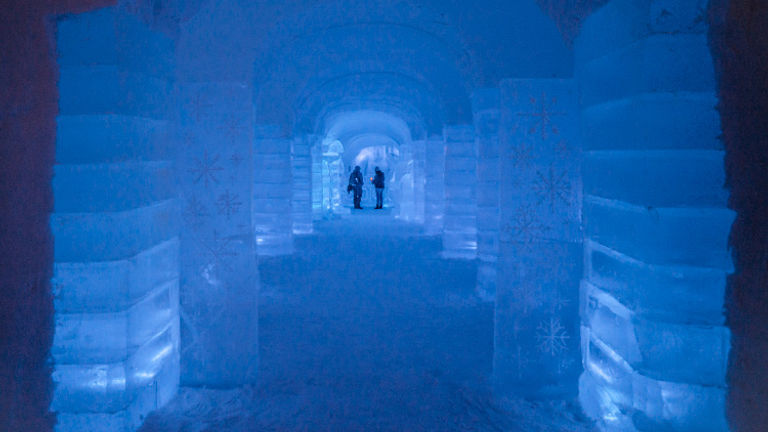 Sorrisniva Igloo Hotel in Norway is constructed entirely from snow and ice. // © 2016 Ksenia Novikova