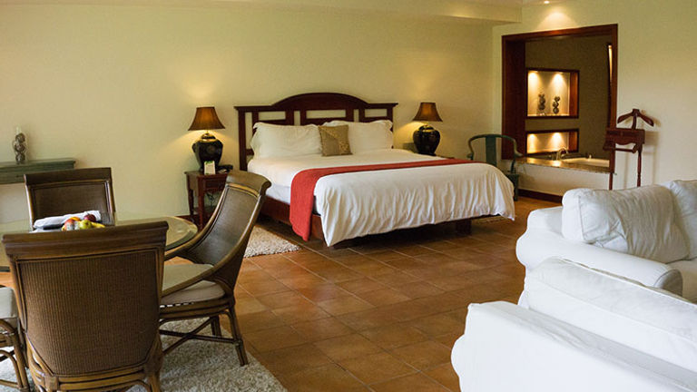 Suites are especially roomy, and their furnishings are locally made. // © 2017 Janice Mucalov