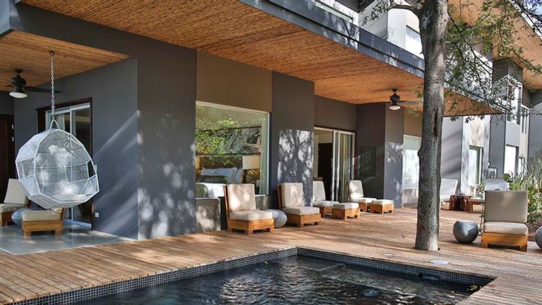 The 1,668-square-foot presidential El Mangle Suite has a private plunge pool and spacious sundeck. // © 2016 El Mangroove Hotel