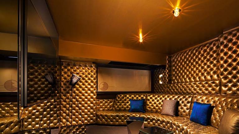 The hotel’s Extreme Wow suite received a top-to-bottom upgrade, including the addition of a screening room. // © 2016 W Hotels