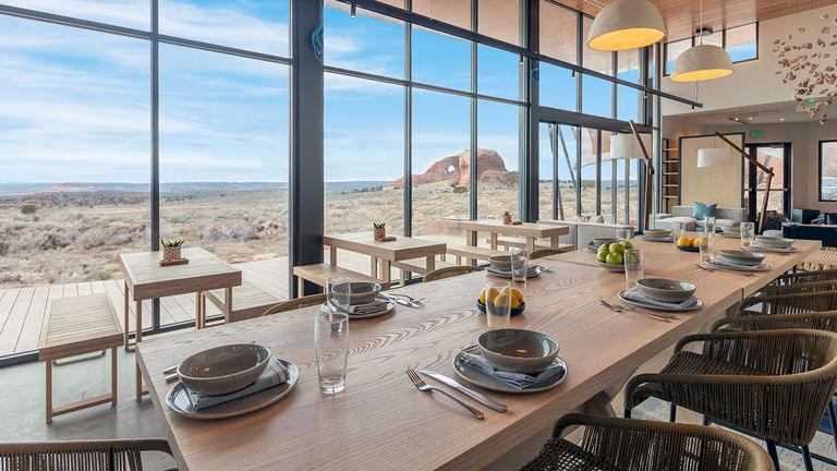 The Looking Glass Arch is visible throughout the resort.