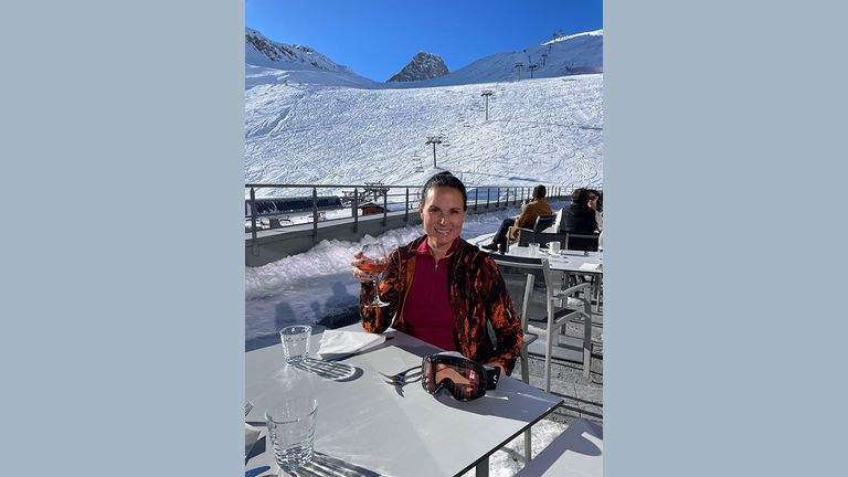 The writer on-site at Club Med Tignes