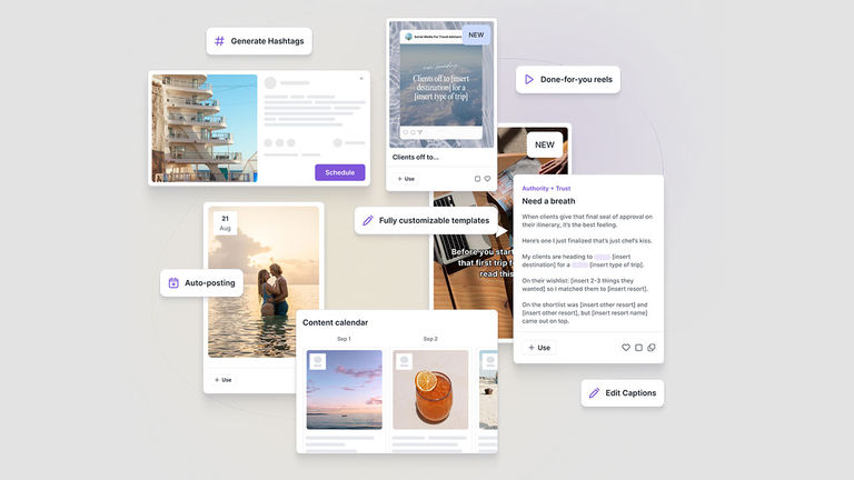 Travel Agent Collective helps advisors with numerous social media and email tasks, including social media scheduling.