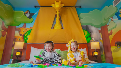Legoland Hotel California’s new Duplo Rooms offer animal-themed decorations, in-room building tables and plenty of Duplo and Lego bricks.